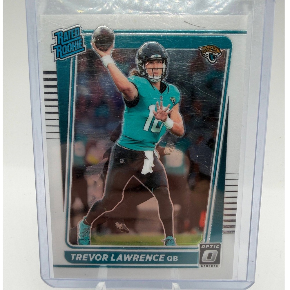 Trevor Lawrence Rated Rookie 2021 Panini Donruss Optic‎ 201 Jacksonville Jaguars